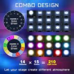 Ridgeyard 250W Beam Zoom Moving Head DJ Light,15 Colors 8 + 48 Prisms, DMX512 16CH Satge Lighting for DJ Disco Parties Wedding Live Show Club - 4 Pack - Image 5