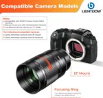 Lightdow EF 240mm F5.6 Reflex Lens - Telephoto Manual DSLR Cameras Lens for Canon EOS Rebel T Series (T8i/T7i/T7/T6/T3i/T2i/4000D/850D/SL3/SL2) & High-End DSLRs (6D Mark II/5D Mark IV/90D/80D/77D) - Image 3