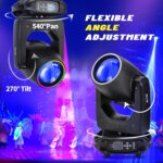 Moving Head Light, DMX 512 Wash Lights with Strobe & Sound Activation for KTV, Parties, Weddings, Nightclubs, Discos, Bars, Live Shows (230W Halo) - Image 5