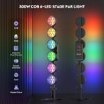 Retro Stage Wash Light LED RGB COB Par Light DMX Control Sound Activated Vintage Backlight for Events Concert Wedding Party Music Live Show Church DJ Birthday - Image 4