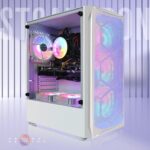 STGAubron Gaming PC Computer Desktop, Intel Core I7 up to 3.9 GHz, GTX 1660 Ti 6G GDDR6, 16GB RAM, 512GB SSD, WiFi, BT 5.0, RGB Fan x 6, Windows 11 Home,White - Image 3