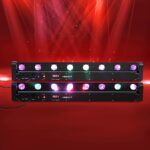 8 Eye LED Beam Wall Washer Lights,100W RGBW Strobe Moving Head DJ Light Bar 180 ° Tilt DMX and Sound Control Stage Lighting Bar for Party Light dj Disco Lights Wedding Club KTV Live House - Image 4