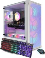 STGAubron Gaming PC Computer Desktop, Intel Core I7 up to 3.9 GHz, GTX 1660 Ti 6G GDDR6, 16GB RAM, 512GB SSD, WiFi, BT 5.0, RGB Fan x 6, Windows 11 Home,White - Image 2