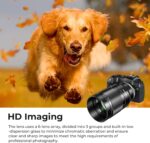 Lightdow EF 240mm F5.6 Reflex Lens - Telephoto Manual DSLR Cameras Lens for Canon EOS Rebel T Series (T8i/T7i/T7/T6/T3i/T2i/4000D/850D/SL3/SL2) & High-End DSLRs (6D Mark II/5D Mark IV/90D/80D/77D) - Image 7