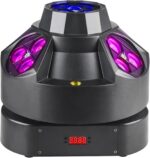 DJ Party Light, 200w RGBW 4in1 LED DJ Stage Lights, Infinite Rotation DJ Lights with Sound Activated for Wedding DJ Party and Live House - Image 2