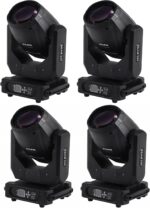 Ridgeyard 250W Beam Zoom Moving Head DJ Light,15 Colors 8 + 48 Prisms, DMX512 16CH Satge Lighting for DJ Disco Parties Wedding Live Show Club - 4 Pack - Image 2
