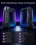 ACEMAGICIAN S3A Mini PC, Ryzen 7 8745HS(up to 4.9GHz), 16GB DDR5 5600MHz 512GB NVMe SSD Computers with Radeon 780M, Light Gaming PCs for Home Offices|RGB|WiFi6|BT5.2|Dual Fan|3 Modes Win11 Pro Desktop - Image 7