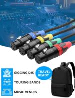 CERRXIAN 4 Channel Multi Snake 3Pin XLR Female to Ethercon-Compatible RJ45 Cat5/Cat6 Ethernet Breakout for ​Live Stage Audio, Sound, Lighting, Audio Recording Studio - 2.6FT - Image 9