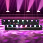 8 Eye LED Beam Wall Washer Lights,100W RGBW Strobe Moving Head DJ Light Bar 180 ° Tilt DMX and Sound Control Stage Lighting Bar for Party Light dj Disco Lights Wedding Club KTV Live House - Image 8