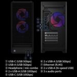 Lenovo Legion Tower 5i Gen 10 RTX 5060 Gaming Desktop, Intel Core Ultra 5 225F, 32GB DDR5 RAM, 1TB SSD, DP, RJ-45, Wi-Fi 6, Bundle with Machenike K500A-B61W Gaming Keyboard - Image 8