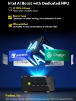 GMKtec EVO-T1 AI Mini PC Workstation Ultra 9 285H (up to 5.4GHz) Mini Gaming Computer, 64GB DDR5 (32GB*2) 1TB PCIe 4.0 SSD 3X M.2 Expansion Slots, Oculink, Quad Screen 8K Display - Image 6