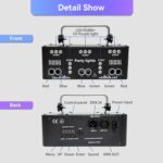 DJ Party Lights,21 Eyes RGB DJ Disco Lights,Full Color Strobe LED Lighting for Parties Live Light Show Xmas Club Bar Disco Dancing - Image 3