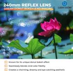 Lightdow EF 240mm F5.6 Reflex Lens - Telephoto Manual DSLR Cameras Lens for Canon EOS Rebel T Series (T8i/T7i/T7/T6/T3i/T2i/4000D/850D/SL3/SL2) & High-End DSLRs (6D Mark II/5D Mark IV/90D/80D/77D) - Image 6