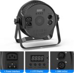 RGBW 4-in-1 LED Par Lights, 80W Stage Lights with 0-100% Dimmer Professional DMX Control Sound Activated Auto, SEBRUANC Stage Uplighting for Events DJ Disco Wedding Party 1Pack - Image 5