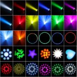 Moving Head Light, DMX 512 Wash Lights with Strobe & Sound Activation for KTV, Parties, Weddings, Nightclubs, Discos, Bars, Live Shows (230W Halo) - Image 4
