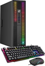 HP ProDesk Desktop RGB Lights Computer Intel Core i5 6500 3.2 GHz 8GB RAM 256GB SSD Gaming PC Keyboard & Mouse, Windows 11 (Renewed) - Image 2