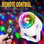 [2-Pack] Disco Ball Party Light Sound Activated with Remote, 12 Modes Stage Strobe DJ Light for Christmas Party Decorations Stocking Stuffers White Elephant Gifts White Birthday New Years Eve - Image 5