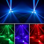 DJ Party Light, 200w RGBW 4in1 LED DJ Stage Lights, Infinite Rotation DJ Lights with Sound Activated for Wedding DJ Party and Live House - Image 4