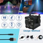 Laser Lights Show Projector - Sound Activated Strobe & Disco Ball DJ Lights for Christmas, Halloween, Glow Party Decor - Image 5