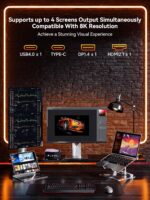 GMKtec Gaming Mini PC AMD Ryzen 7 H 255 (Upgraded 8745HS) 32GB DDR5 1TB SSD, Desktop Computer 3XM.2 2280 Expansion, Oculink, Dual NIC 2.5G, HDMI 2.1, USB4 K12 - Image 10