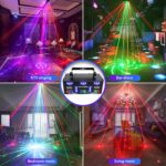 DJ Party Lights,21 Eyes RGB DJ Disco Lights,Full Color Strobe LED Lighting for Parties Live Light Show Xmas Club Bar Disco Dancing - Image 6