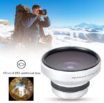 37mm 0.25X Super Fisheye Lens Additional Lens,Aluminum Alloy 2 Part Removable Macro Close-up Shooting Fisheye Effect Wide View Optical Glass Camera Photography Lens, is for 37mm Camera Lens Default - Image 5