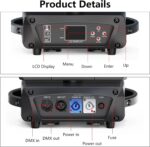 LED Stage Lights,19x15W RGBW 4-in-1 DMX512 Sound Activated Master Slave Control Zoom Wash LED Moving Head DJ Lights for Parties Disco Club Wedding Show - Image 6
