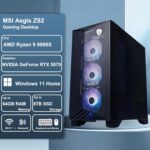 msi Aegis ZS2 Gaming Desktop AMD 12-core Zen 5 Ryzen 9 9900X (Beats i9-14900HX) 64GB DDR5 2TB SSD GeForce RTX 5070 DLSS 4 360mm Liquid Cooler 750W 80+ Gold PSU Support HDD Win11 ICP Hub - Image 3