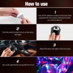 Mini Disco Ball Light,Rechargeable Party Lights,Sound Activated Strobe DJ Light,Portable Battery Operated,Night Lights Projector for Kids,Halloween,Disco Decoration for Car/Parties - Image 7