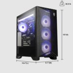 msi Aegis ZS2 Gaming Desktop AMD 12-core Zen 5 Ryzen 9 9900X (Beats i9-14900HX) 64GB DDR5 2TB SSD GeForce RTX 5070 DLSS 4 360mm Liquid Cooler 750W 80+ Gold PSU Support HDD Win11 ICP Hub - Image 7
